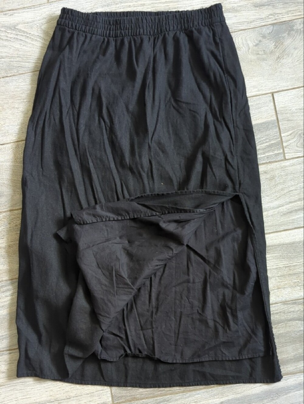 GAP Black Elastic-Waist Midi Skirt - Picture 4 of 4